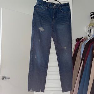 Express - High Rise Straight Jeans